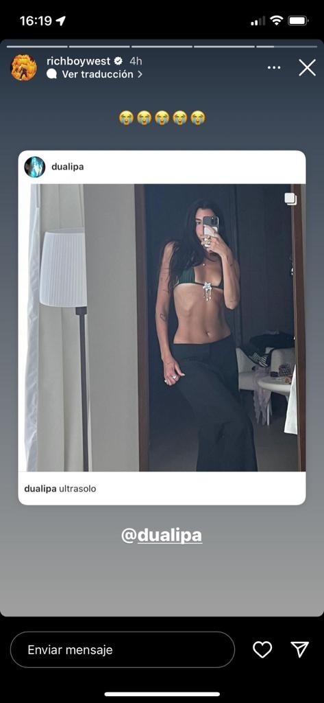 Carrete de Dua Lipa y Aaron Piper eleva a Polimá Westcoast en el escenario mundial.(Foto: Instagram)