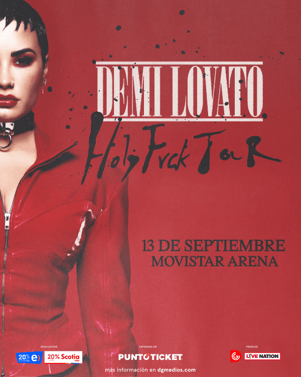 Demi Lovato confirma concierto en Chile.(Foto: DG Medios)