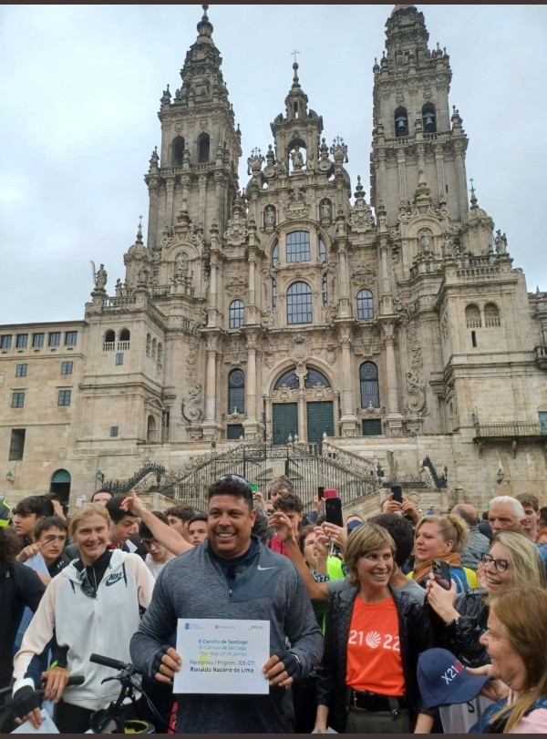 Ronaldo Nazario en Santiago de Compostela