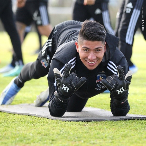 Brayan Cortés está teniendo una recuperación increíblemente rápida en Colo Colo. Foto: Comunicaciones Colo Colo