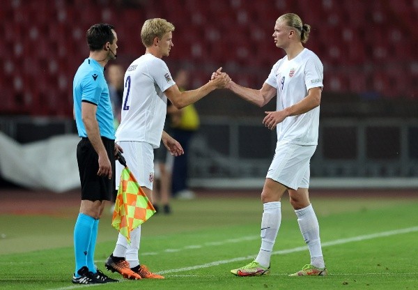 Noruega, con Haaland y Odegaard como estrellas, tampoco van a Qatar 2022. | Foto: Getty