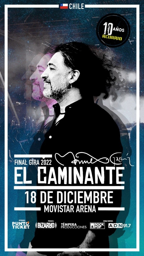 Manuel García cerrará su gira El Caminante con un gran show.(Foto: Bizarro)