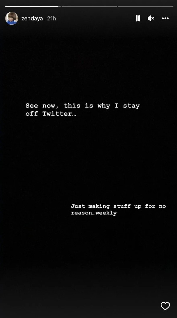 Zendaya aclara rumores de embarazo.(Foto: Instagram)