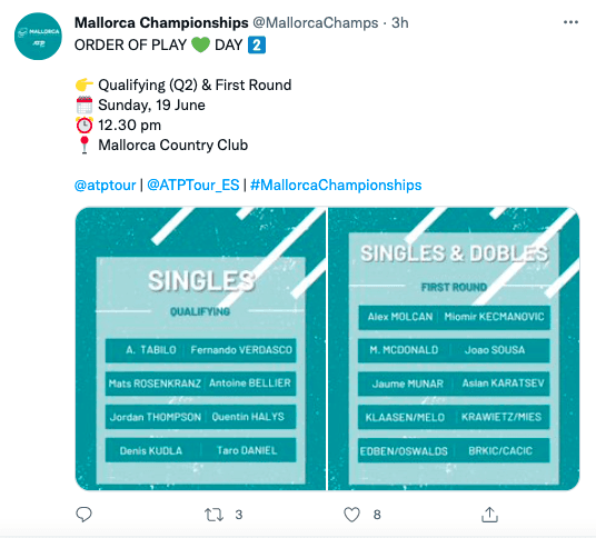 Tabilo busca meterse al main draw en el Mallorca Championships.