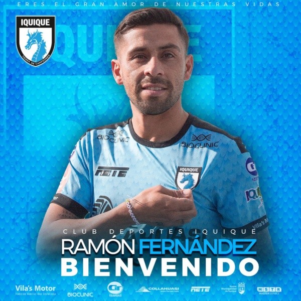 Iquique oficializó la llegada de Ramón Fernández. | Foto: Deportes Iquique