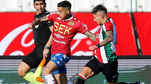 Unión Española no pudo con Palestino y cedió el liderato a Colo Colo. Foto: Comunicaciones U. Española