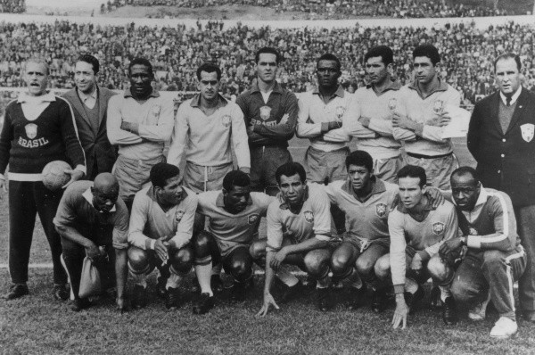 El equipo de Brasil antes de la final de 1962 (Getty)