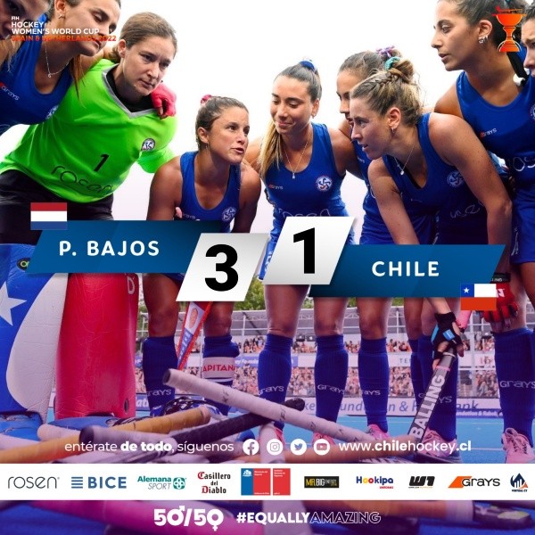 Chile sigue peleando en el Mundial Femenino de Hockey. (Foto: Team Chile)