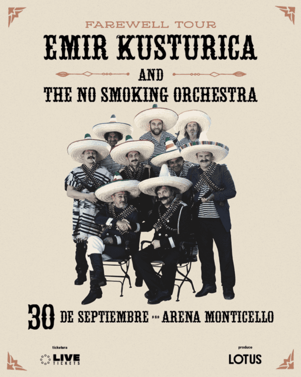 Emir Kusturica & The No Smoking Orchestra vuelve a Chile.(Foto: Lotus)