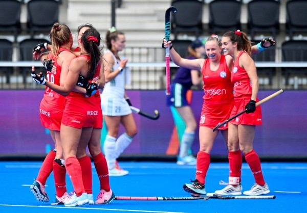 Chile, en la fase de grupos, cayó con Alemania, venció a Irlanda y cayó ante Países Bajos. | Foto: Federación Chilena de Hockey sobre Césped