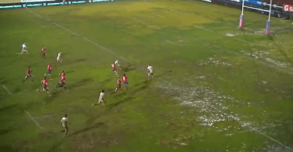 Así quedó el estadio Santa Laura tras el duelo de rugby entre Chile y Estados Unidos.