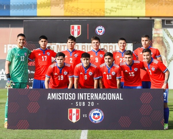La selección chilena logró un gran triunfo ante Peru en el primer amistoso sub 20. Foto: Comunicaciones ANFP.