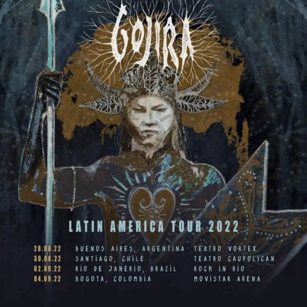 Gojira vuelve a Chile con su demoledor sonido.(Foto: Lotus)