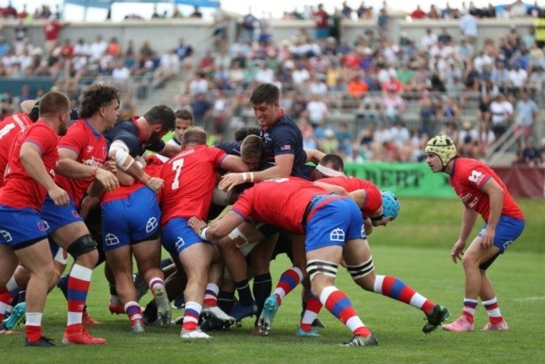 Tras una dura batalla, Los Cóndores lograron dar vuelta el marcador y meterse al Mundial de Rugby 2023. | Foto: Travis Prior/@USARugby