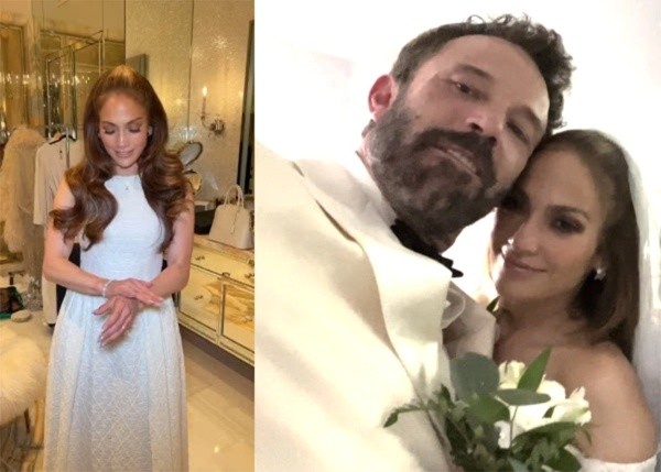 Los detalles del matrimonio de Jennifer Lopez y Ben Affleck.(Foto: Instagram)
