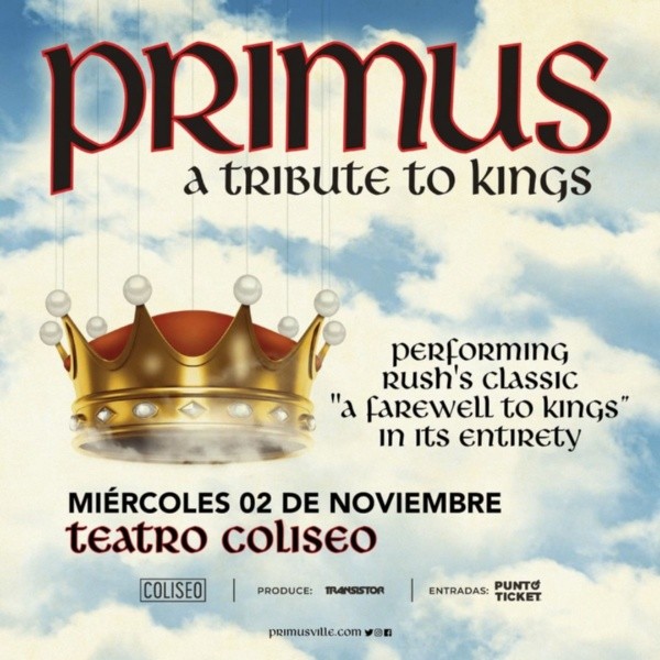 Primus vuelve a Chile con homenaje a Rush.(Foto: Transistor)