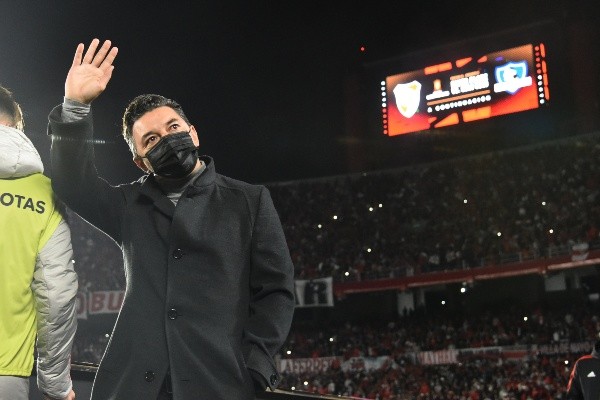 Marcelo Gallardo en la goleada de River Plate vs. Colo Colo.