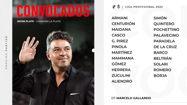 Los convocados de River Plate con Pablo Solari esperando por su debut.