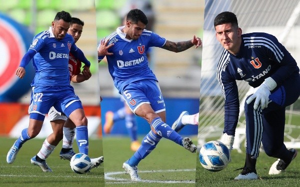 Nery Domínguez, Emmanuel Ojeda y Martín Tapia son los tres refuerzos de la U en este mercado de fichajes. | Foto: Universidad de Chile