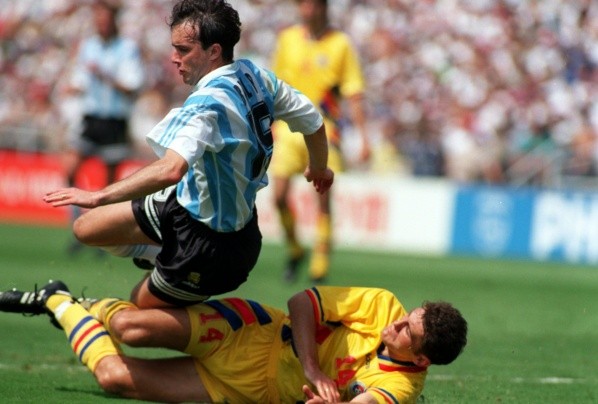 Abel Balbo en la selección de Argentina mundialista en Estados Unidos &#039;94.
