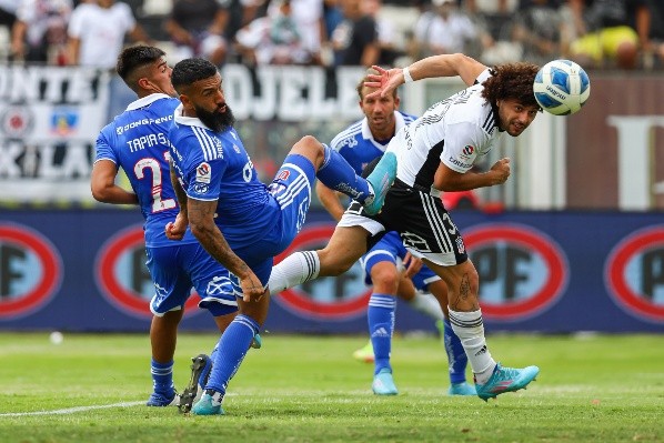 Maximiliano Falcón quiere estirar el invicto de Colo Colo ante la U. Foto: Agencia Uno