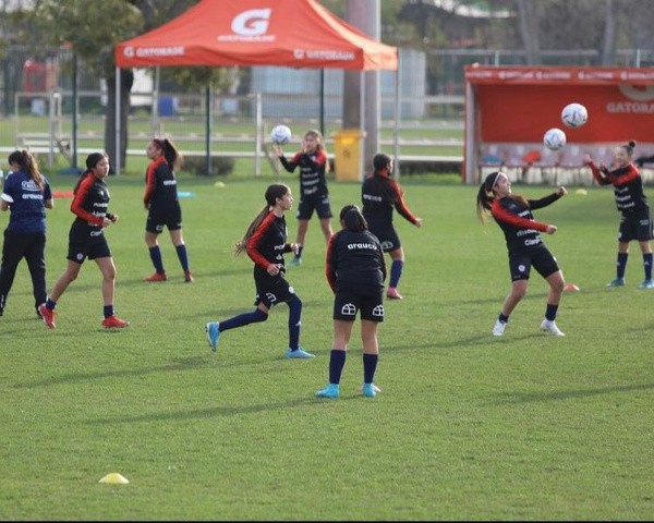 Los entrenamientos de la selección chilena. Foto: Instagram.