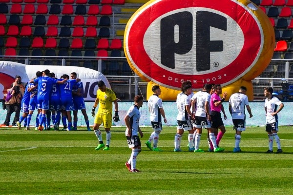 Cortés recibió un gol ante la U, pero al final celebró junto a sus compañeros. |Foto: Guille Salazar