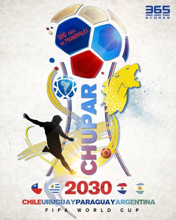 El afiche del Mundial Chupar que da vuelta en redes sociales
