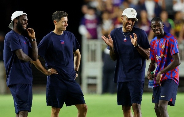 Pierre-Emerick Aubameyang no piensa en otra cosa que no sea el Barcelona. Foto: Getty Images