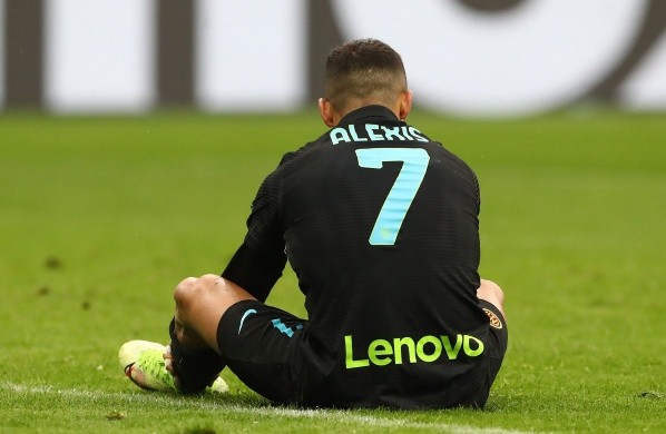 Alexis Sánchez parece tener poco tiempo más en la Serie A. Foto: Getty Images.