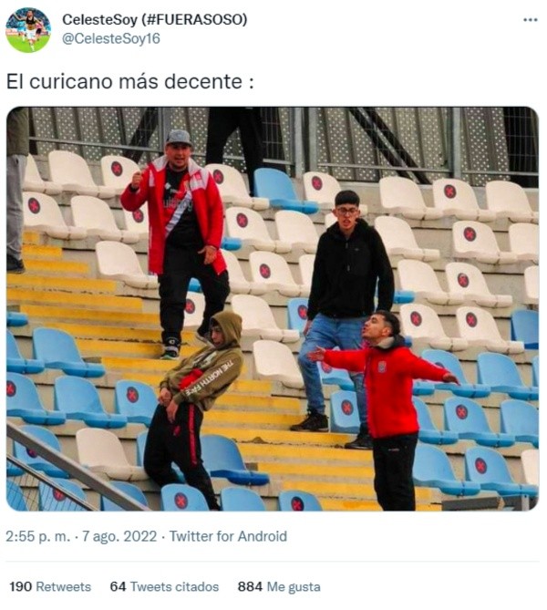 Temperaturas que no superaron los 10°C hubo durante el partido entre O’Higgins y Curicó en Rancagua