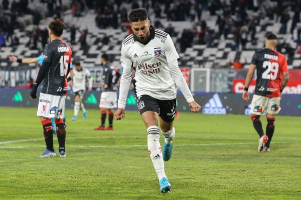 Lucero celebra el gol ante Antofagasta el domingo pasado (Agencia Uno)