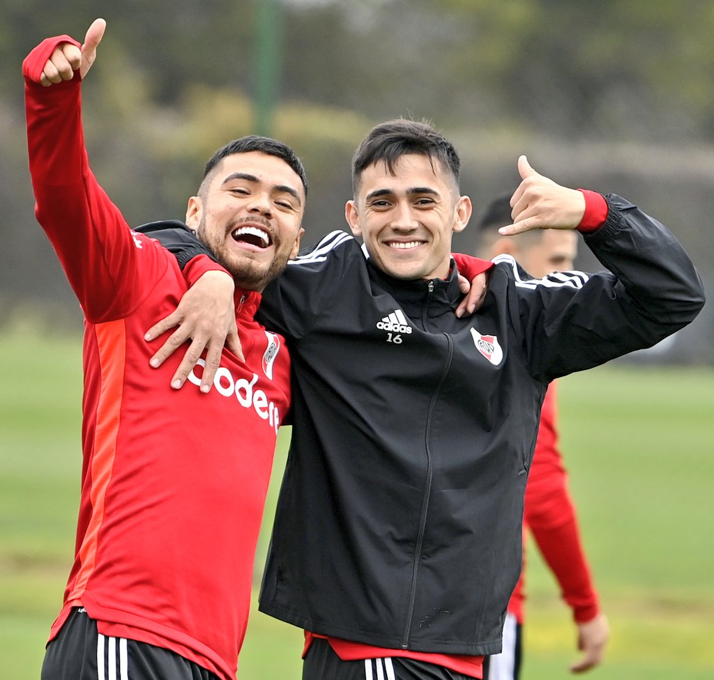 Compartiendo entrenamiento con Pablo Solari.