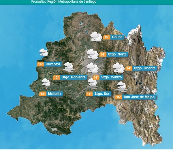 Pronóstico del Tiempo en Santiago | DMC