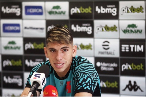 Carlitos Palacios suma confianza con Vasco. | Foto: Vasco da Gama