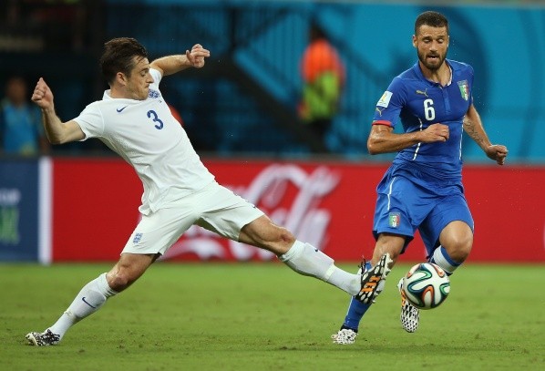 Antonio Candreva con Italia vs. Inglaterra en el Grupo D del Mundial de Brasil 2014. (Getty Images).