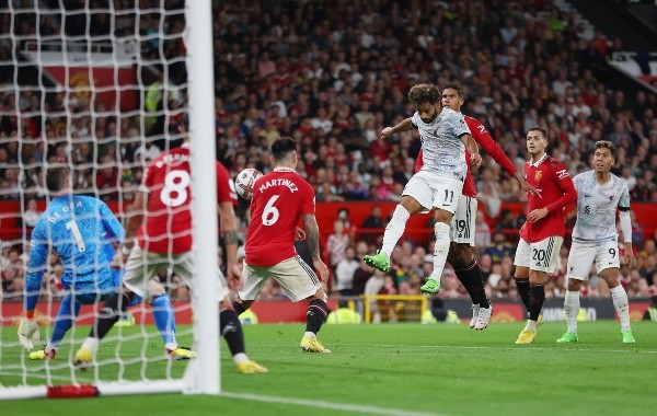 Mohamed Salah anotó el descuento del Liverpool en la derrota con el Manchester United. Foto: Getty Images