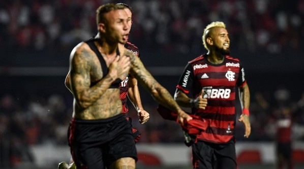 Flamengo ganó con otra gran presentación de Arturo Vidal. Foto: Comunicaciones Flamengo.
