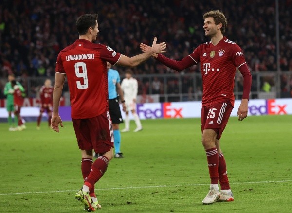 Robert Lewandowski y Thomas Müller volverá a compartir en una cancha, aunque con camisetas distintas. Foto: Getty Images
