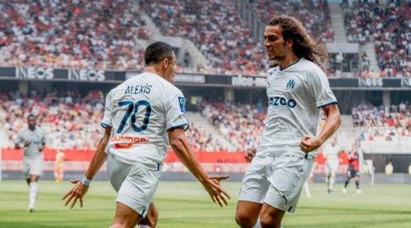 Alexis Sánchez ya lleva dos goles en tres partidos con el Olympique de Marsella. Foto: Comunicaciones OM.