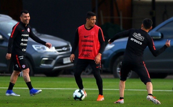 Selección chilena en Juan Pinto Durán