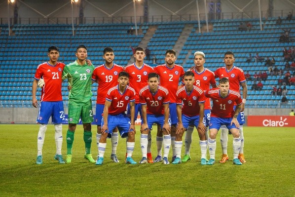 Formación de la Roja sub 23 contra Perú.