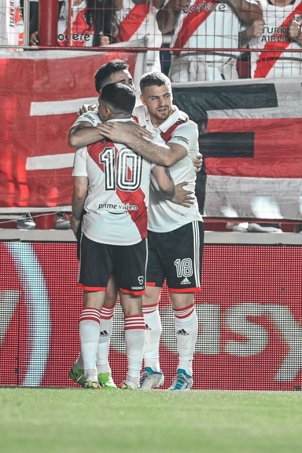 Pablo Solari tuvo una jornada de ensueño con los millonarios. (Foto: River Plate)