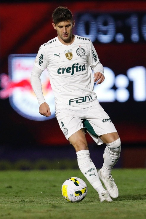 Benjamín Kuscevic volvió a ser titular en el Palmeiras, que le dejó una chance de recortar distancia a Flamengo. (Getty Images).