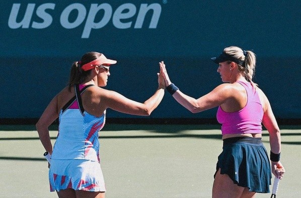 La dupla conformada por Guarachi y Keplac se despidió luchando en octavos de final del US Open 2022. | Foto: @aguarachi