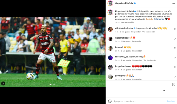 El mensaje de Arturo Vidal al Flamengo.