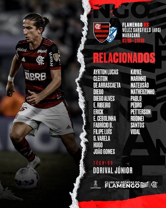 Los citados del Flamengo para la semifinal de Copa Libertadores.