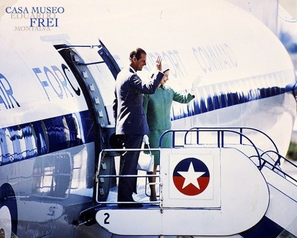 Reina Isabel II en Chile