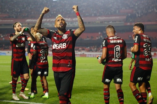 Arturo Vidal quiere llegar a una nueva final con el Flamengo. Foto: Comunicaciones Flamengo