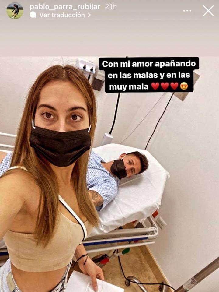 El mensaje de Parra en sus redes sociales.